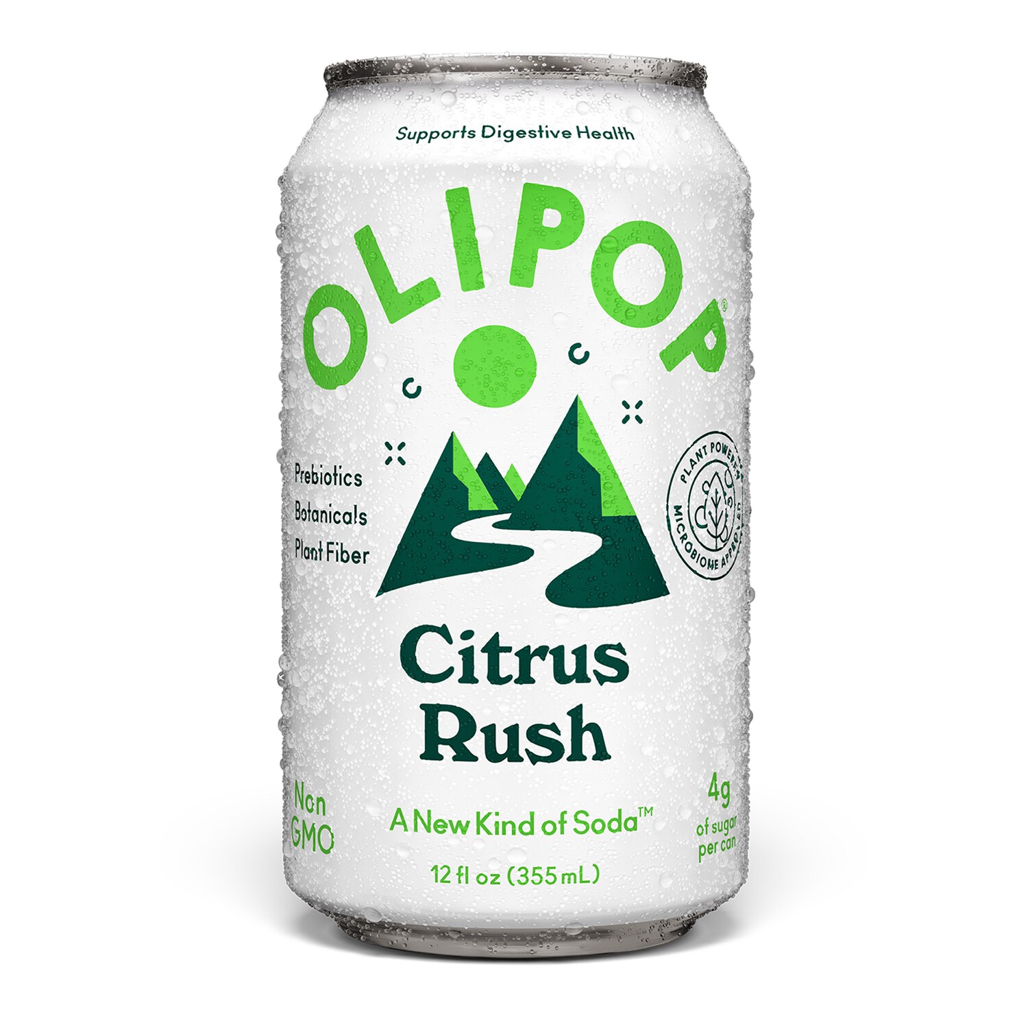 Olipop Citrus Rush Soda, Can
